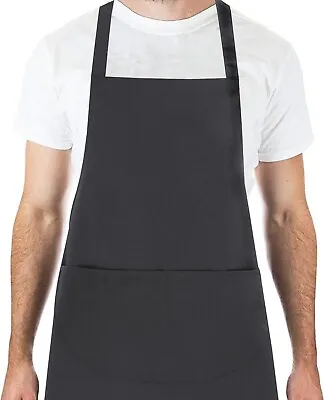 Chef Kitchen Apron BBQ Baking Catering Cooking Craft Apron For Men Women Ladies • £6.29