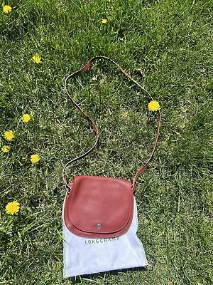 Longchamp Le Foulonne Small Leather Crossbody Bag - Brown • $75