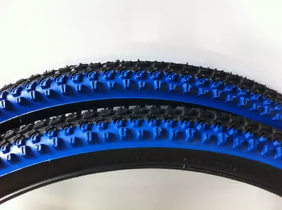 $44.99 • Buy 2pcs Bicycle Tires 26  X 2.10 Vee Rubber 2-tone Color Mtb Bmx Cycling Bike Blue
