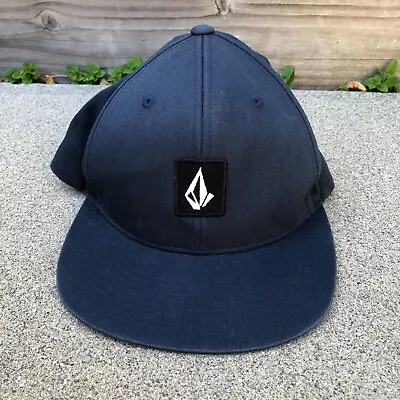 VOLCOM Classic Logo Snapback Hat Men's Blue Adjustable Cap • $12.89