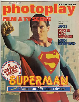 Photoplay Magazine January 1979 Superman De Palma Lewis Collins Ian Mcshane • £7.95