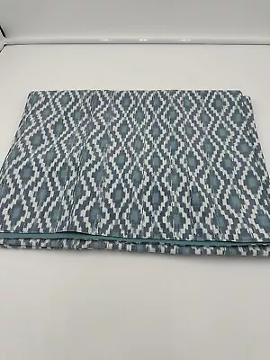 Pottery Barn Table Runner In Blue Ikat Pattern 18  X 108  Pre-owned • $39.99