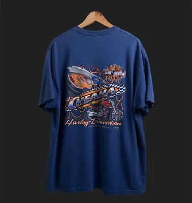 Vintage Y2K Harley Davidson Shirt Racing Mt. Cheaha Oxford AL Size XL • $20