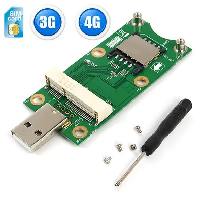 Mini Wireless PCI-E To USB Adapter With SIM Card Slot For 3G 4G WWAN/LTE Module • $12.90