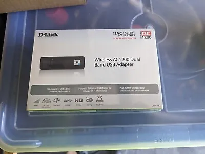 D-Link Wireless AC1200 Dual Band USB Wifi Adapter DWA-182 BRAND NEW/OPEN BOX • $5