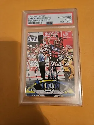 Lance Armstrong Signed Card. PSA DNA • £261.29