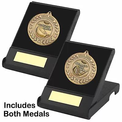 Longest Drive &  Nearest The Pin Medals In Presentation Boxes Golf Trophy Award • £12.50