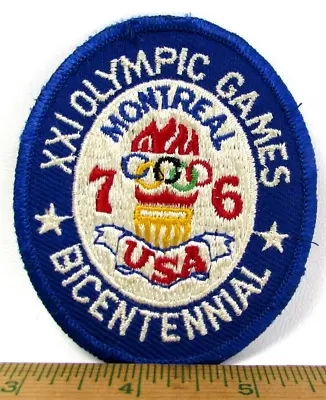 $9.99 • Buy Vintage 1976 XXI USA Olympic Games Montreal Canada Jacket Patch Sports