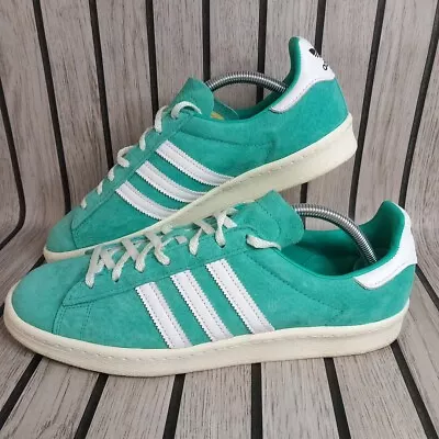 Adidas Campus 80s Mint Green Trainers U.K. Size 10 FV8494 Very Good Condition • £34.99