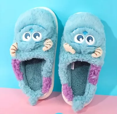 Disney Pixar Monsters Inc. Sulley Slippers Size 8.5/9 NEW! • $40