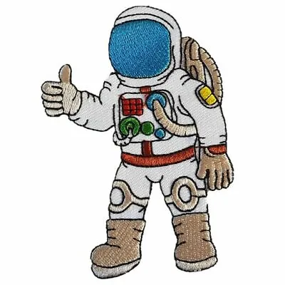 Astronaut Iron On Patch / Sew On Fancy Dress Badge Spaceman NASA • £2.79