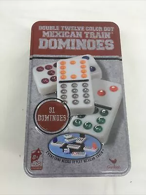 CARDINAL Double Twelve Mexican Train Dominoes Color-Dot Domino Set 91 Dominos • $8.99