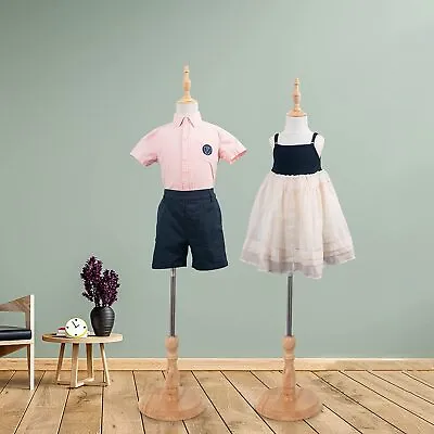 2-3 Years Old Child Mannequin Adjustable Toddler Dress Form Display (Beige) • $45.99