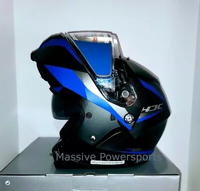 HJC C91 Taly Electric Modular Snowmobile Helmet Blue S M L XL 2X 3X 4XL 5XL C-91 • $224.99