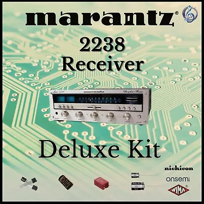 Marantz 2238 Deluxe Kit- Wima Nichicon On-semi Relay Restoration Recap Upgrade • $72.95