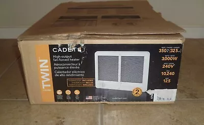 Cadet Twin 3000W Electric In-Wall Heater With Thermostat CSTC302TW 67526 • $100