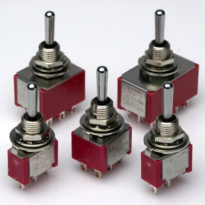 £3.90 • Buy Miniature Flick Toggle Switch Range SPST SPDT DPDT 3PDT 4PDT Pole Car Dash Light