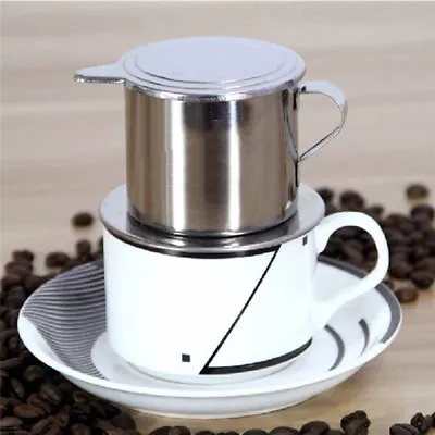 Stainless Steel Vietnam Vietnamese Coffee Simple Drip Filter Maker Infuser -RZ • $8.67