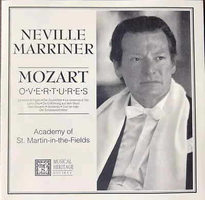 NEVILLE MARRINER - Mozart Overtures CD 1993 (Musical Heritage Society) MER • $2.29