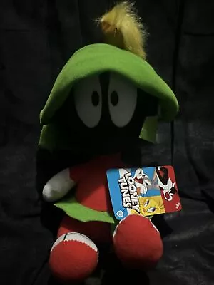 NWT RARE Looney Tunes Marvin The Martian Stuffed Animal Plush Toy Factory 10  • $15.99