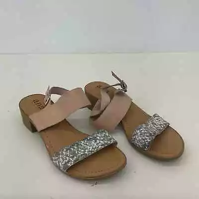 Women's A.n.a. Strappy Sandals - Tan Gray Reptile Print Faux Leather (Size 7.5) • $20