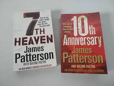 James Patterson Womens Murder Club Books 7th Heaven 10th Anniversary Large Pb • $19.95