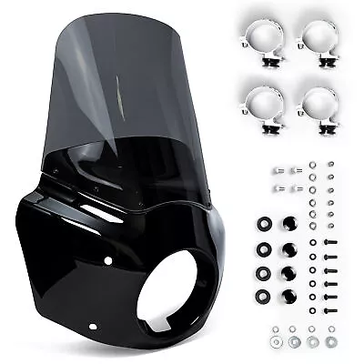 Windshield Headlight Fairing Kit For Harley Davidson Dyna And Softail Models • $103.99