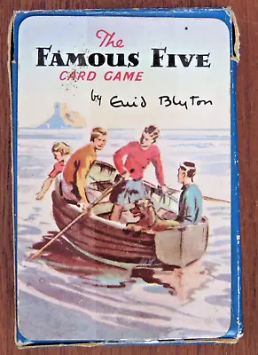 Vintage Pepys Enid Blyton The Famous Five Playing Card Game. Complete Set Of 44 • £35