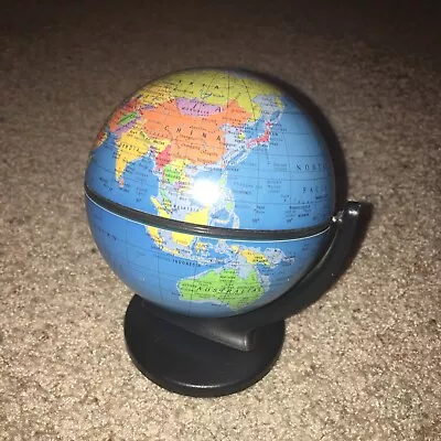 Vintage Replogle World Globe 2001 Mini 4  Diameter 6+  High Dual Direction Spin  • $12.99