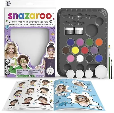 Snazaroo Ultimate Party Pack Face Paint Palette Kit For Kids And Adults 12 PAL • £14.99