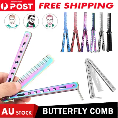 CSGO Rainbow Butterfly Comb Knife Metal Folding Practice Trainer Training Tool • $7.18