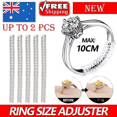 Ring Size Adjuster Reducer Spiral Invisible Snugs Guard Jewellery Resizer Tool • $8.49