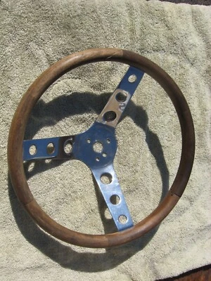 $59.99 • Buy VINTAGE 13   SMOOTH GRIP WOOD Steering Wheel VW BUG DUNE BUGGY GASSER HOT ROD