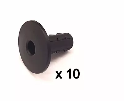 Plastic Hole Tidy Wall Grommet Cover Single Coax Aerial Cable Entry BLACK X 10 • £8.69