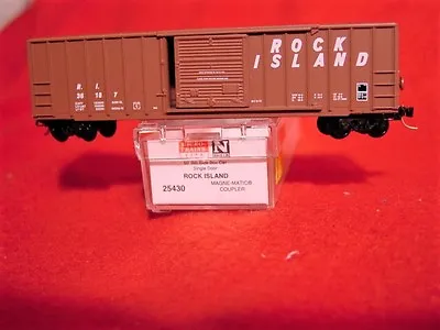 MTL 25430-2 ROCK ISLAND  50' Rib Side Box Car #35187 'NEW' N-SCALE • $33.50