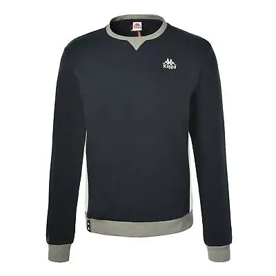 Kappa Men's Isatis Crew Neck Sweatshirt Jumper Navy Retro Comfy Italia New Bnwt • £14.99