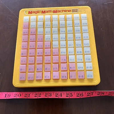 Magic Math Keyboard Addition & Subtraction Machine Press & See Lanard 1988 • $34.72