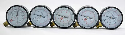 $7 • Buy 2.5  60mm Back Connect Dry Pressure Gauge Back Mount Manometer PT1/4 