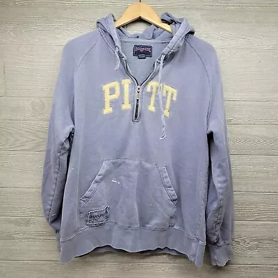 Vintage Jansport University Of Pittsburgh Pitt Pantherd Sweatshirt L Distressed  • $10.80