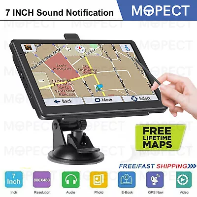 7  Car Truck Navigation GPS Navigator System Sat Nav Lifetime AU Map Speedcam HD • $68.98