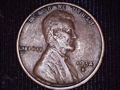 1934D Lincoln Wheat Penny Cent Nice Rare Coin! • $1.85
