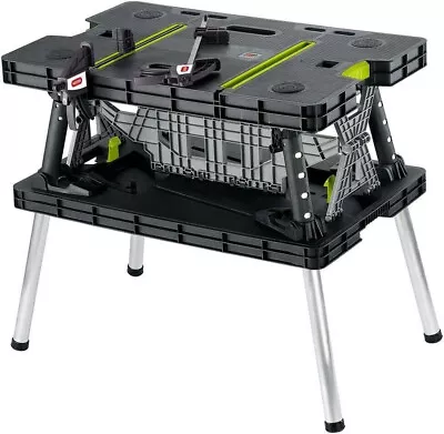 Keter Folding Work Table With Two Adjustable Clamps • $106.14
