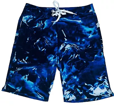 Huk Performance Fishing Freeman 21'' Mossy Oak Elements Hydro Board Shorts Sz 30 • $30