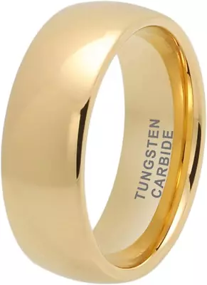 3Mm 4Mm 5Mm 6Mm 7Mm 8Mm 10Mm Gold Tungsten Rings For Men Women Engagement Weddin • $29.99