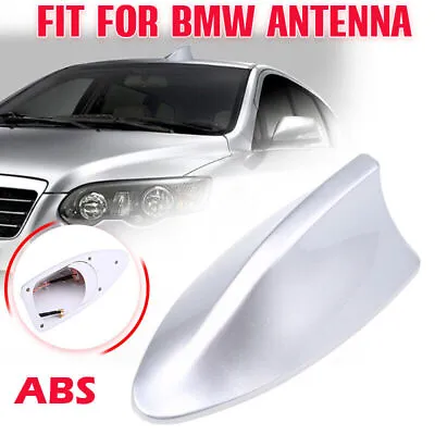 £8.69 • Buy Silver Car Auto Shark Fin Antenna Aerial Roof AM/FM Radio Signal For BMW VW AUDI