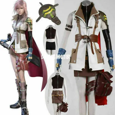 Final Fantasy XIII 13 Cosplay Costumes Lightning Eclair Farron Custom-made COS • £117.47