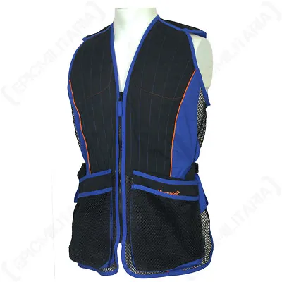 Skeet Shooting Vest Evo Blue - Clay Pigeon Shooting Hunting Vest Jacket Gillet • $119.85