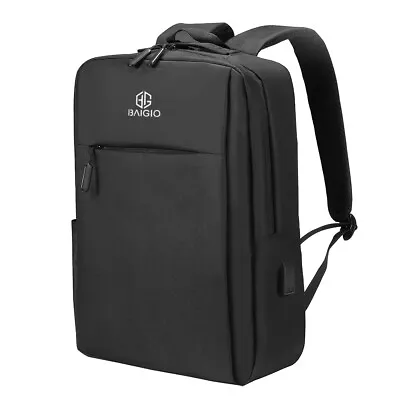 15.6  Laptop Backpack Waterproof Bussiness Travel Rucksack School Shoulder Bag • £8.99