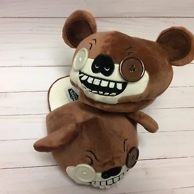 NEW Fuggler Fun Ugly Bear Slippers Brown Monster Unisex Adult Plush S/M 6-9 • $18