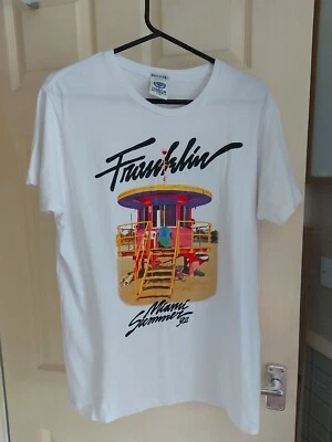 £10 • Buy Vintage 1992 Franklin Marshall Miami Tshirt Single Stitch New Old Stock No Tags